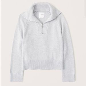Abercrombie & Fitch Half Zip Knit Sweater